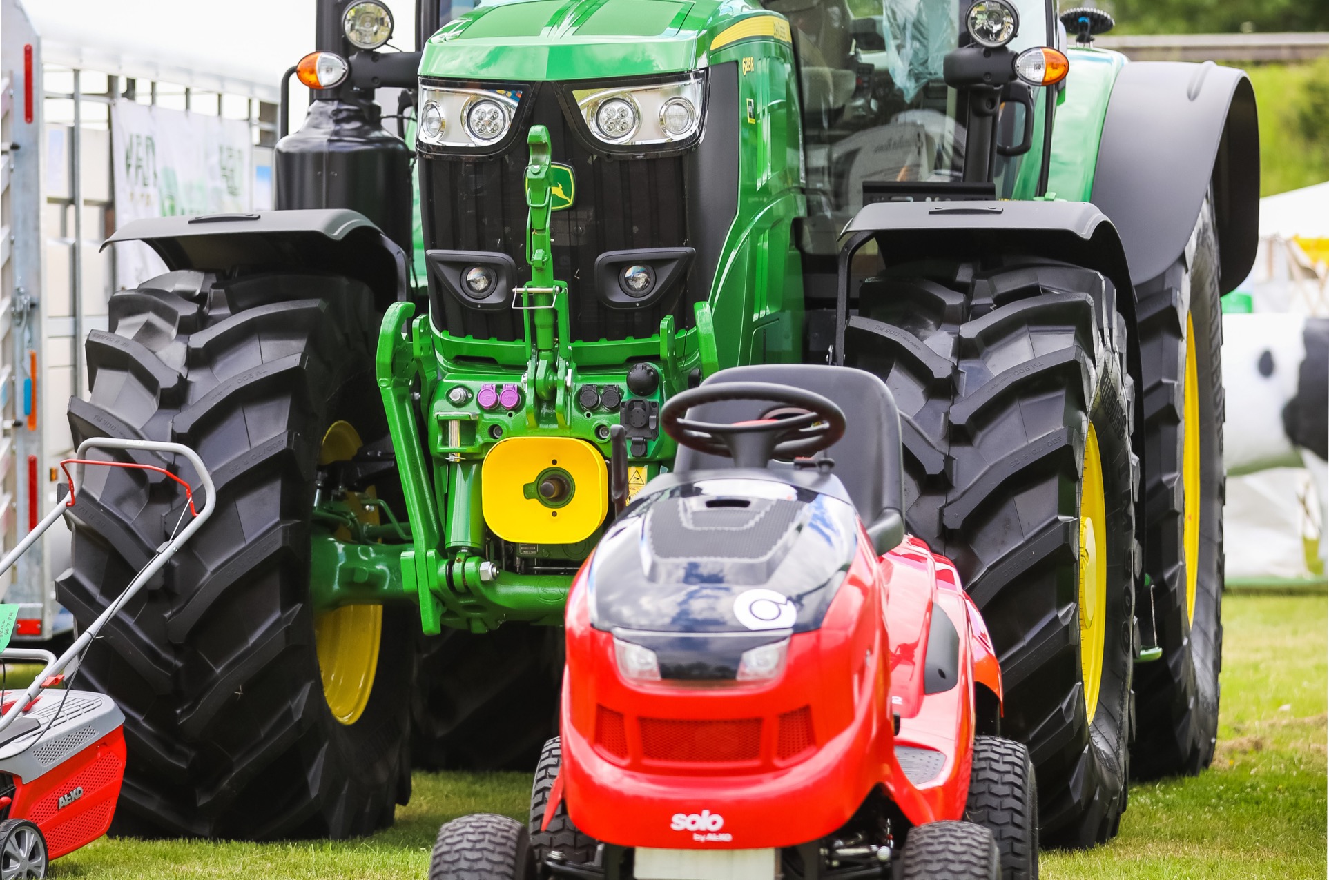 Inspect new tractors and machinery - large and small...